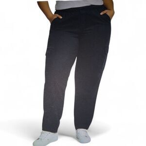 New Gap Twill Black Cargo Pants XL Womens